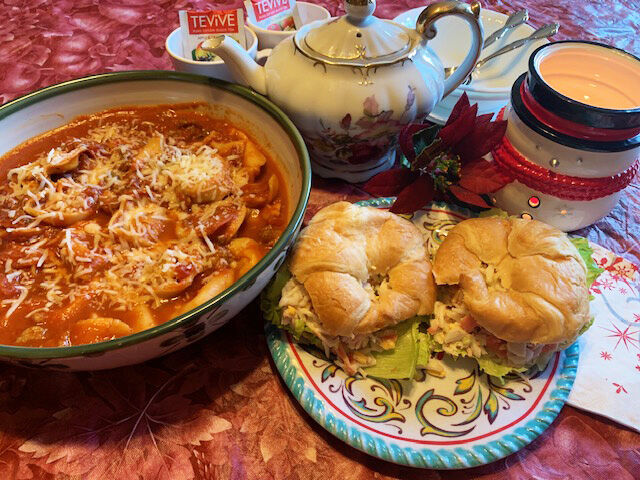 My Leader Yummy – Pork and Pepperoni Italian Soup, Crab Salad Croissants